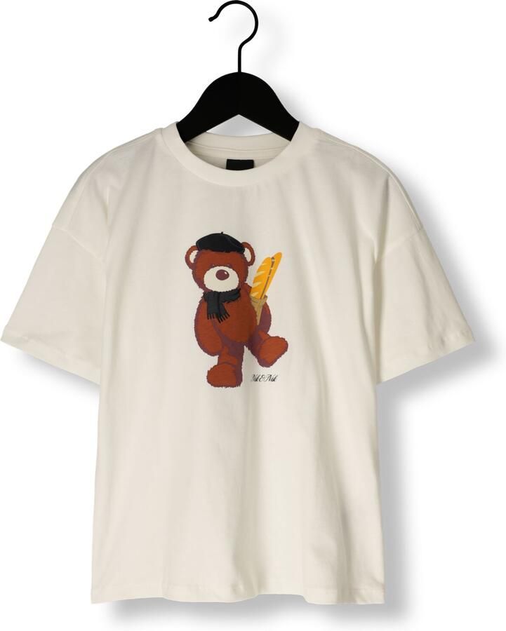 NIK & NIK Meisjes Tops & T-shirts Bear T-shirt Wit - Foto 4