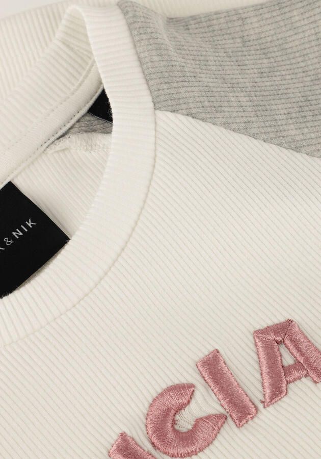 NIK & NIK Meisjes Tops & T-shirts Officials Aglan Rib Top Wit