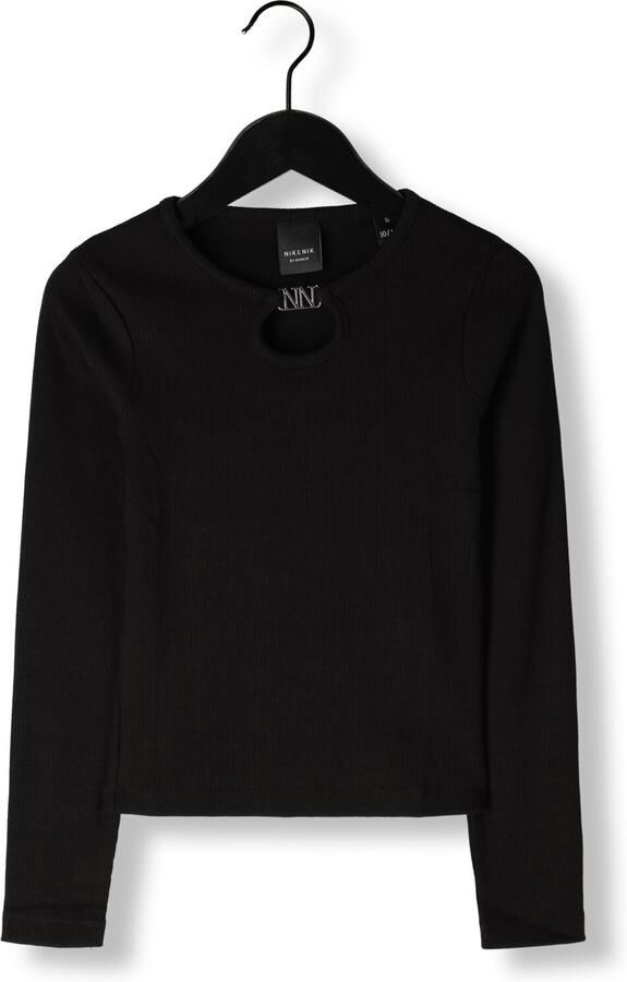 NIK & NIK Meisjes Tops & T-shirts Presley Ls Rib Top Zwart - Foto 2