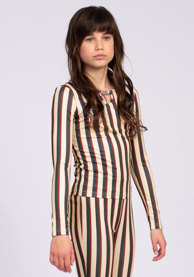 NIK & NIK Meisjes Tops & T-shirts Striped Ls Top Multi