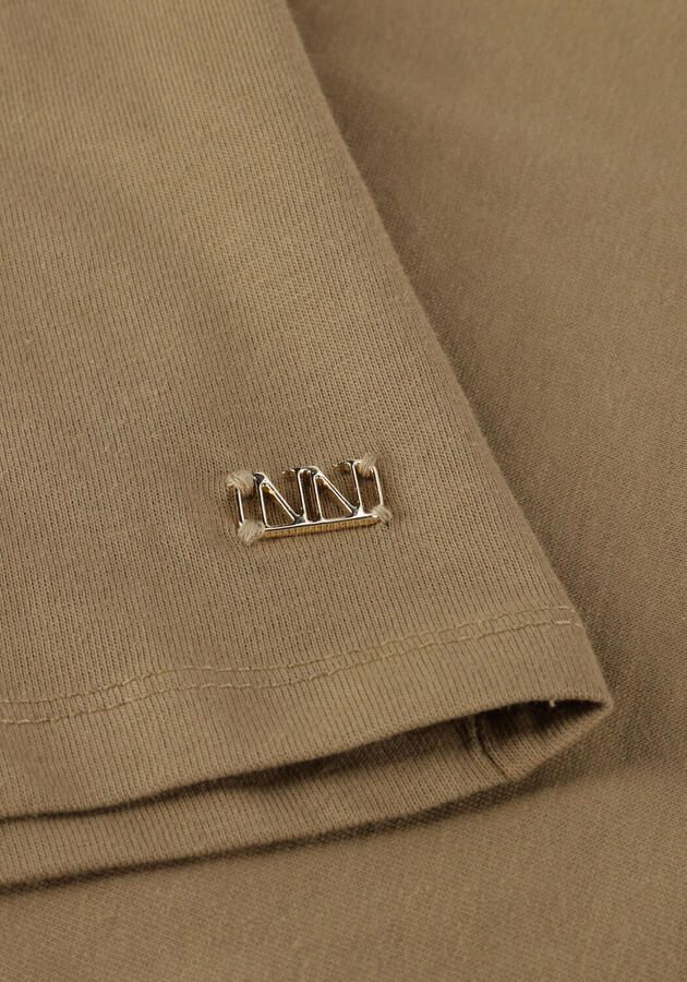 NIK & NIK Meisjes Tops & T-shirts Stud T-shirt Khaki