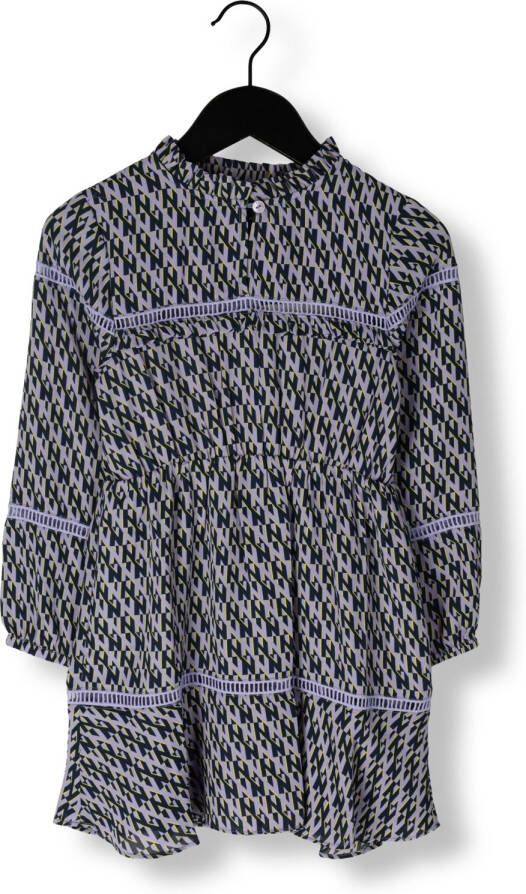 NIK&NIK jurk Kim van gerecycled polyester lila Paars Meisjes Gerecycled polyester (duurzaam) Ronde hals 140