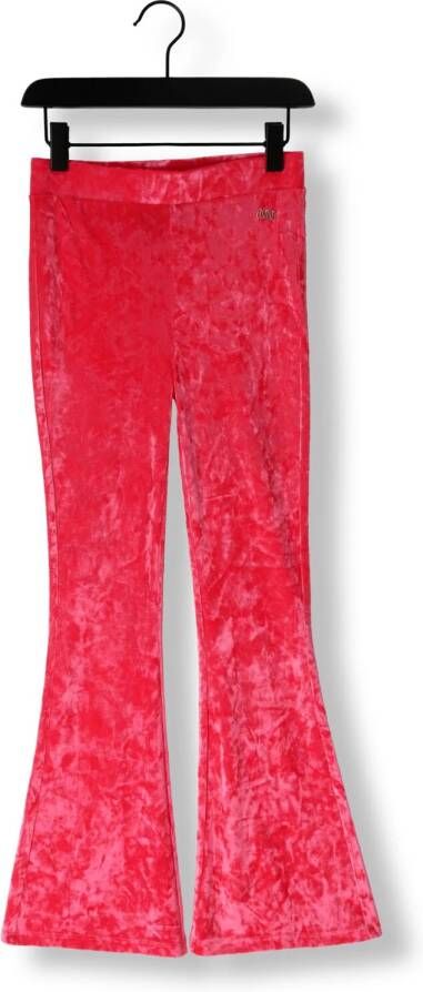 NIK & NIK Meisjes Broeken Velvet Lollipop Flared Pants Roze