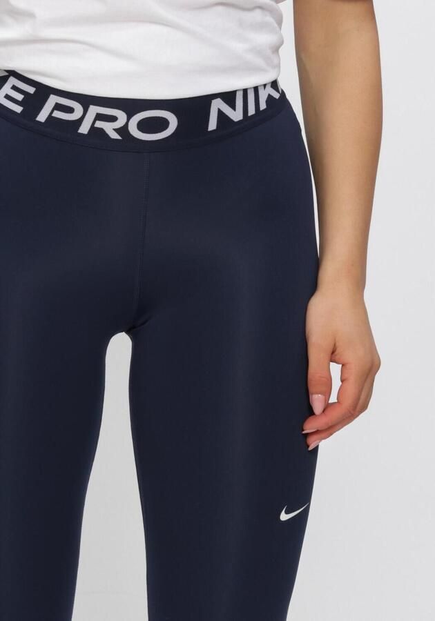 Nike Legging halfhoge taille en met mesh vlakken voor dames Pro Obsidian White- Dames Obsidian White - Foto 3
