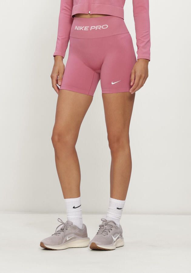 NIKE Dames Broeken Pro Seamless Short Roze