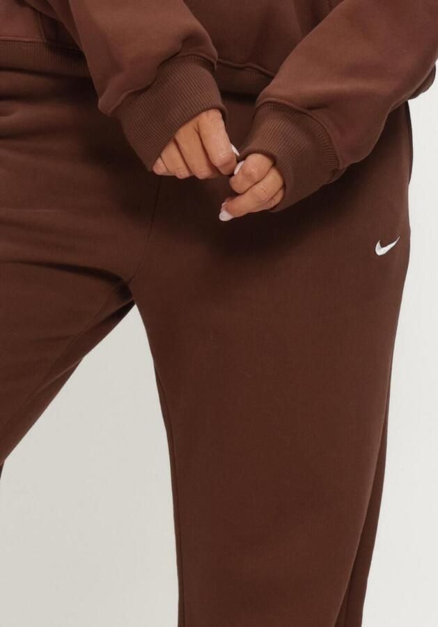 NIKE Dames Broeken Studio Fleece Medium Weight Bruin - Foto 2