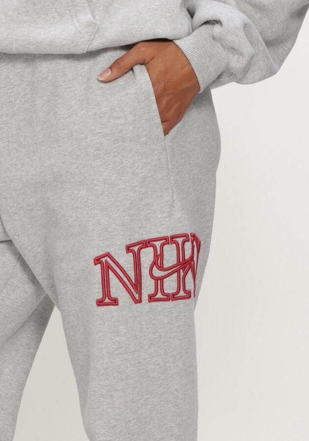 NIKE Dames Broeken Studio Fleece Middelzwaar 'graphic Pack' Lichtgrijs - Foto 3