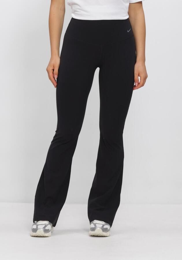 Nike Zenvy dameslegging met hoge taille en wijde pijpen Zwart