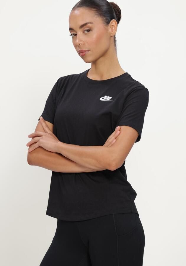 NIKE Dames Tops & T-shirts Sportswear Club Essentials Zwart - Foto 3