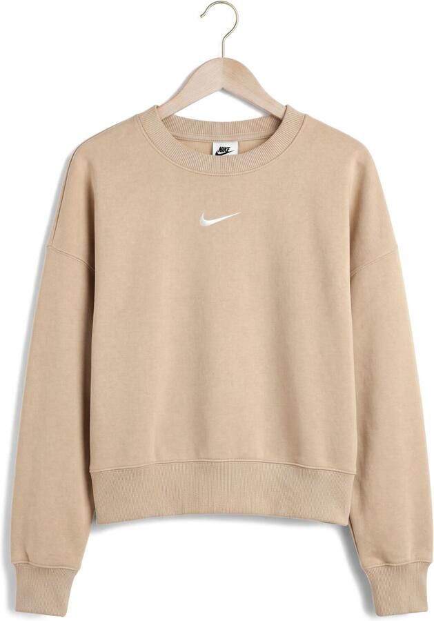 Nike Phoenix Fleece extra oversized sweatshirt met ronde hals voor dames Bruin - Foto 4