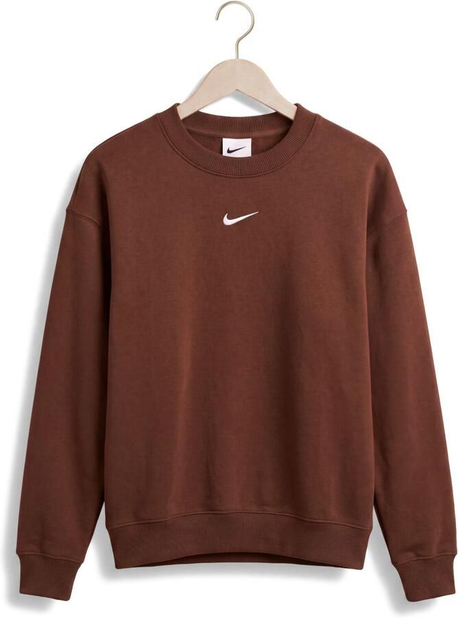 NIKE Dames Truien & Vesten Studio Fleece Middelzwaar Bruin - Foto 2