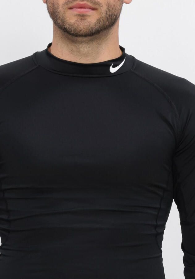 Nike Pro Dri-FIT fitnesstop met hoge hals en lange mouwen voor heren Zwart - Foto 3