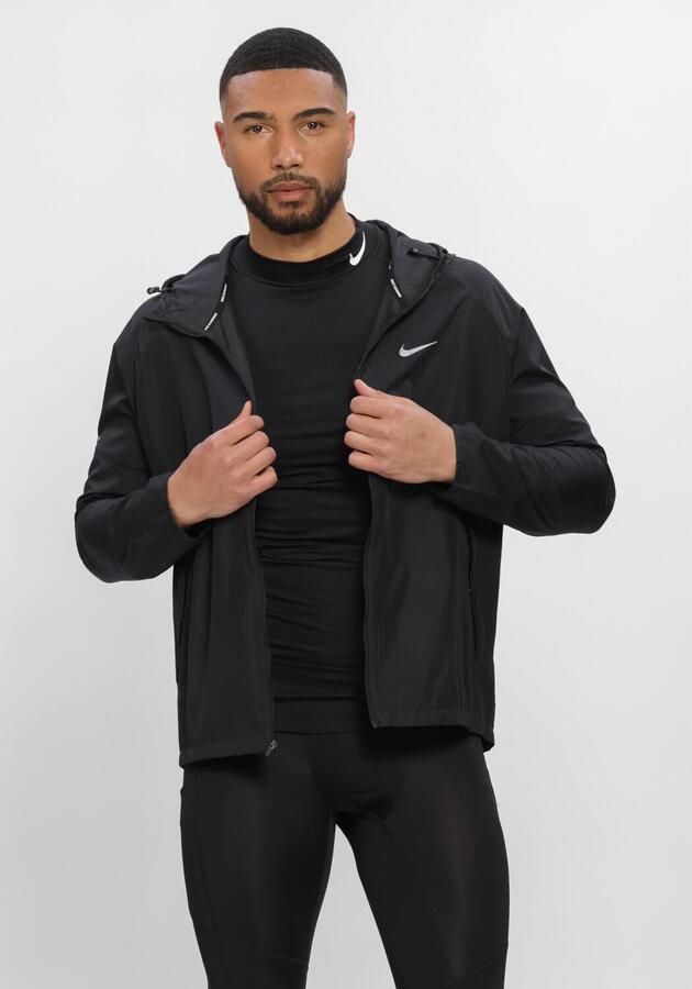 Nike Miler Repel hardloopjack voor heren Zwart
