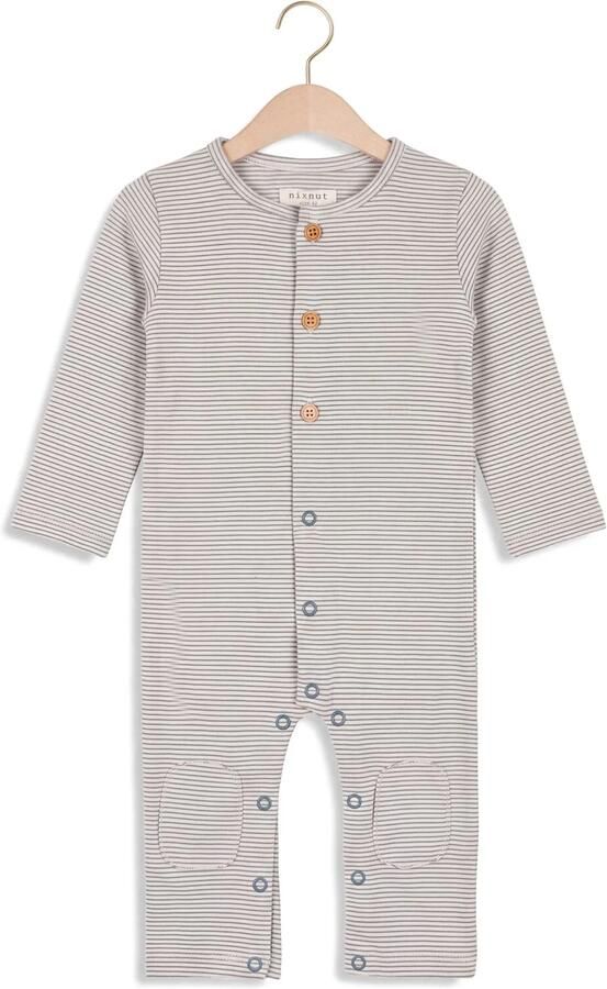 NIXNUT Baby Rompers Butt Onesie Lichtgrijs