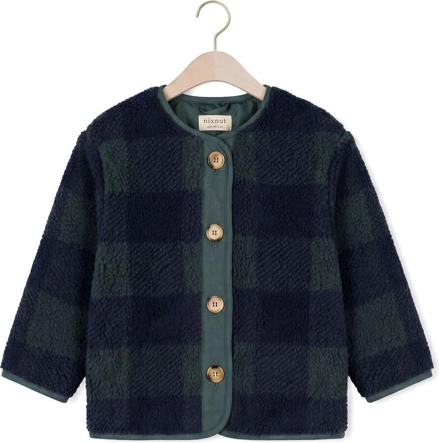 NIXNUT Jongens Jassen Check Jacket Donkerblauw