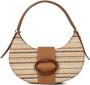 Noa Harmon Kameel Handtas met Raffia Detail Beige Dames - Thumbnail 1