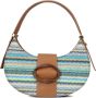 Noa Harmon Kameel Handtas met Raffia Detail Multicolor Dames - Thumbnail 1