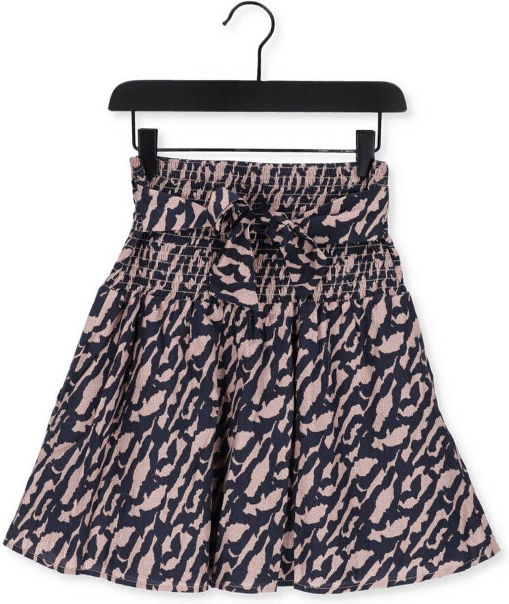 NOBELL Meisjes Rokken Nila Short Skirt With Smocked Waistband Blauw
