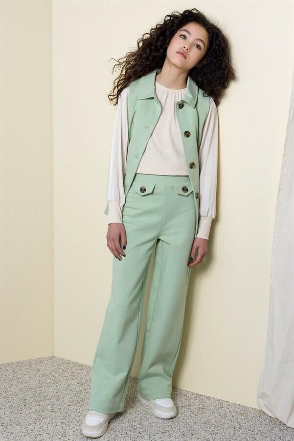 NOBELL Meisjes Blazers Tika Girls Gilet With Belt Jade Green Mint - Foto 2