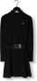 NoBell jurk Maxim met ruches zwart Meisjes Polyester Ronde hals Effen 122 128 - Thumbnail 1