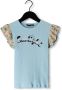 NONO T-shirt Kamsi met printopdruk lichtblauw Meisjes Stretchkatoen Ronde hals 122 128 - Thumbnail 1