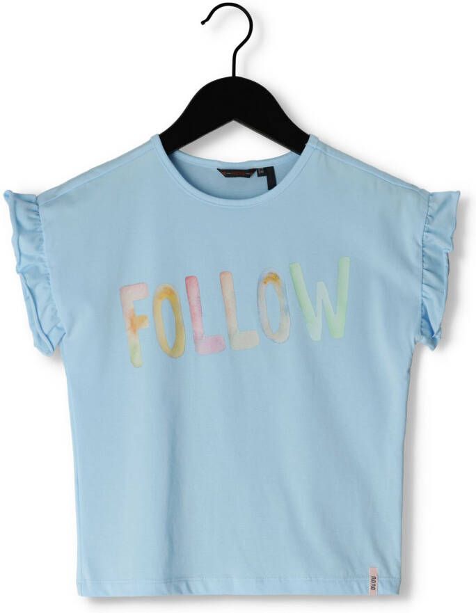 NONO Meisjes Tops & T-shirts Kanou Tshirt Short Ruffled Sleeve Blauw