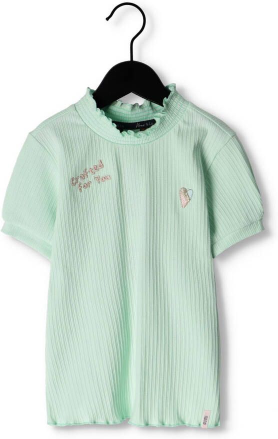 NONO Meisjes Tops & T-shirts Keo Rib Tshirt Short Sleeve Groen