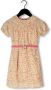 NONO jurk Manil met all over print en ceintuur oranje roze Meisjes Gerecycled materiaal (duurzaam) Ronde hals 158 164 - Thumbnail 1