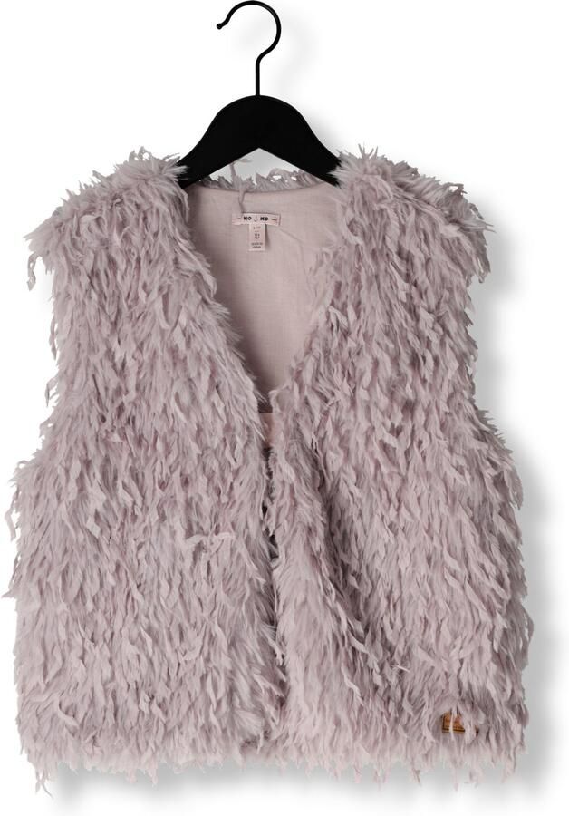 NONO Meisjes Blazers Kath Long Hair Fur Gilet Lila - Foto 2