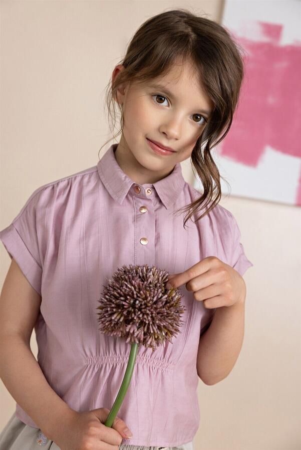 NONO Meisjes Blouses Tammy Blouse Lichtroze - Foto 4