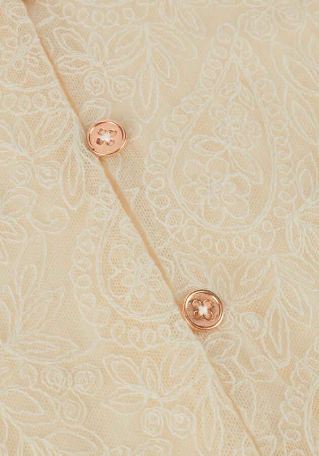 NONO Meisjes Blouses Tessy Mesh Blouse Ecru - Foto 3