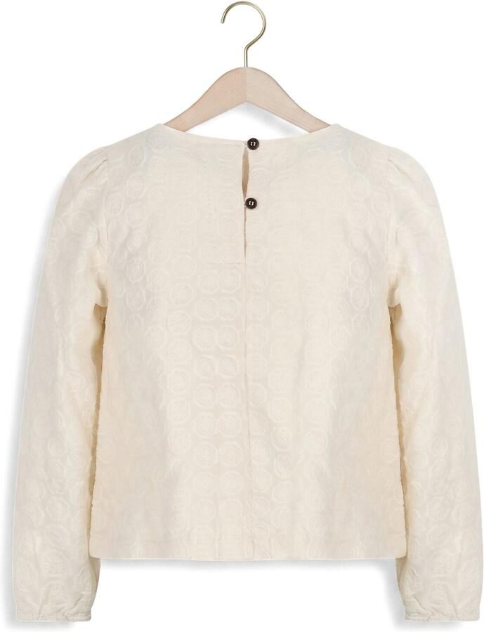 NONO Meisjes Blouses Tinne Flower Blouse Ecru - Foto 2