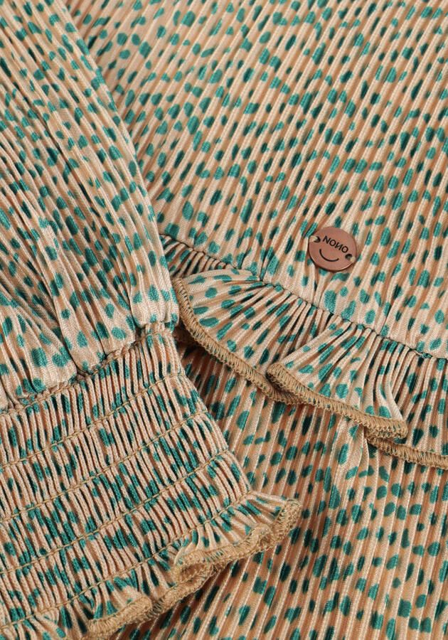 NONO Meisjes Blouses Tisja Plissee Blouse Beige