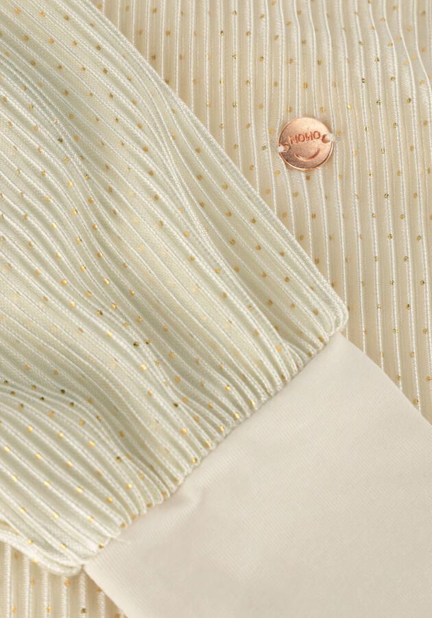 NONO Meisjes Blouses Tisja Plissee Blouse Goud
