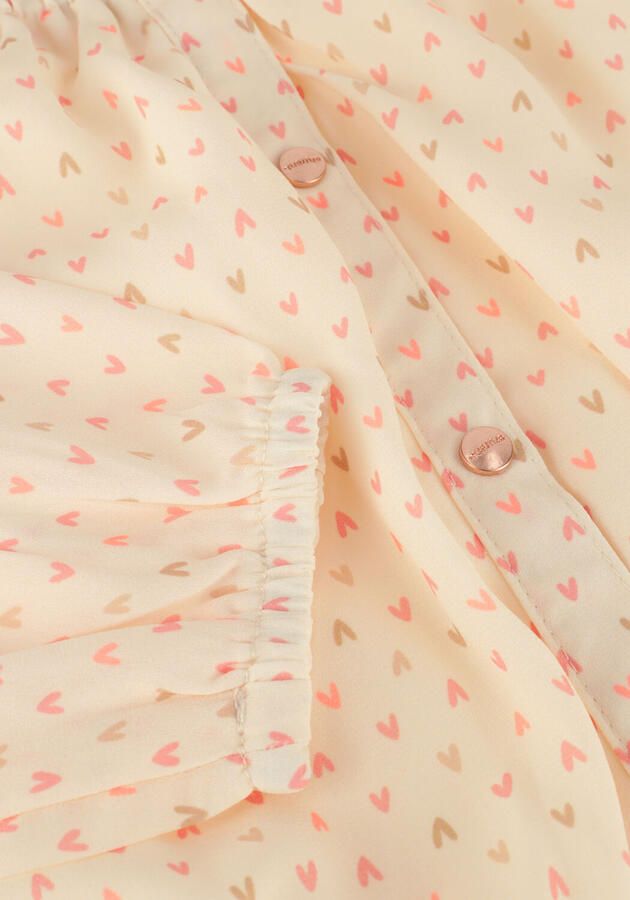 NONO Meisjes Blouses Tomas Heart Cropped Blouse Ecru - Foto 2