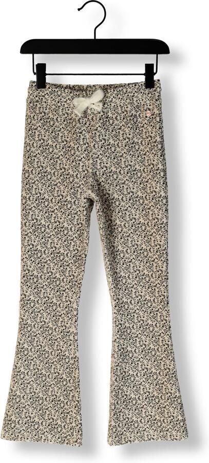 NONO Meisjes Broeken Sady Rib Jersey Flared Pants Creme - Foto 2