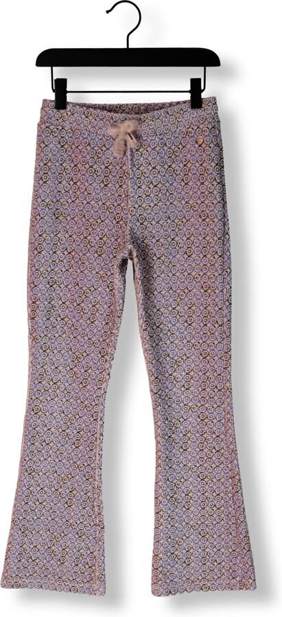 NONO Meisjes Broeken Sady Rib Jersey Flared Pants Multi - Foto 2