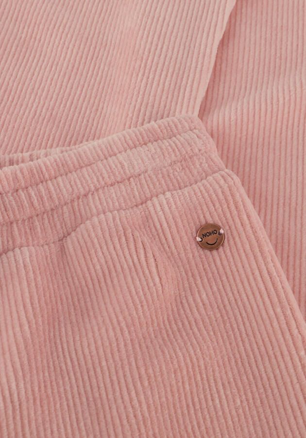 NONO Meisjes Broeken Sady Velvet Flared Pants Lichtroze