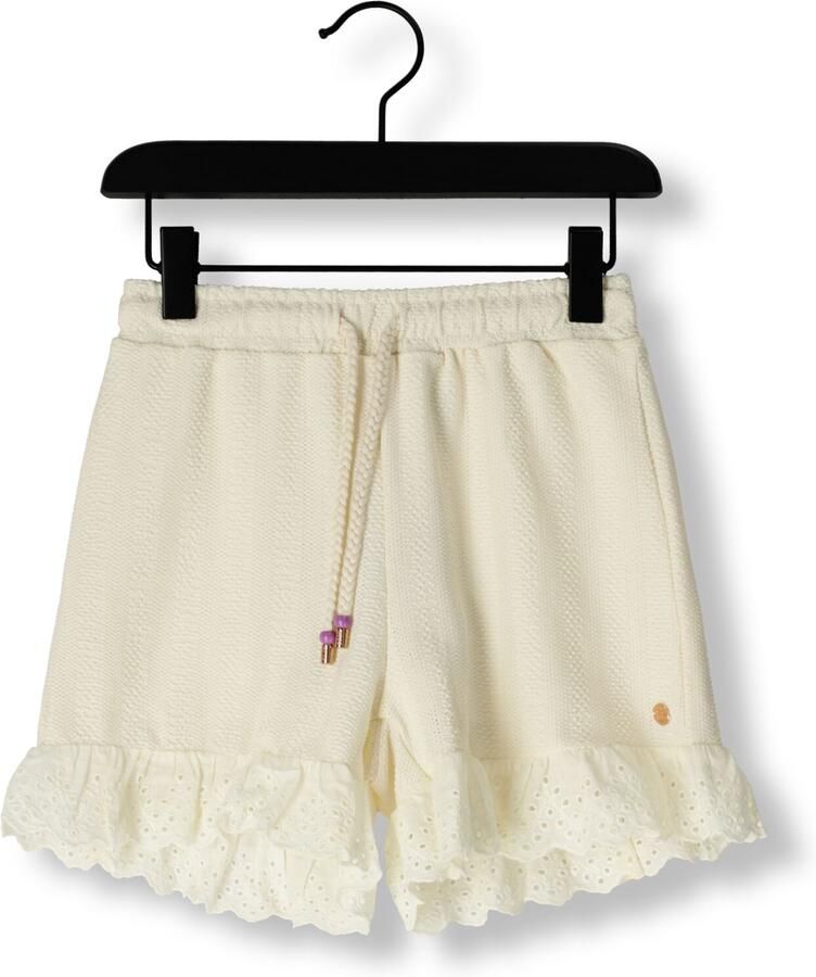 NONO Meisjes Broeken Sara Structured Short Creme - Foto 3