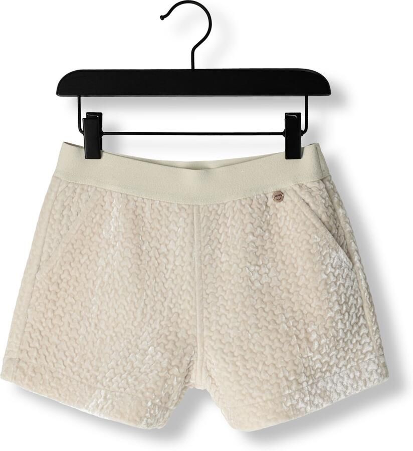 NONO Meisjes Broeken Shorty Velvet Short Creme - Foto 2