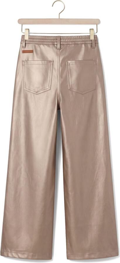NONO Meisjes Broeken Simoa Fake Leather Pants Beige - Foto 2