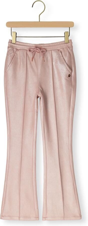 NONO Meisjes Broeken Soy Flared Coated Pants Lichtroze