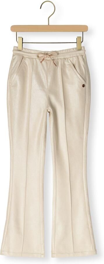 NONO Meisjes Broeken Soy Flared Coated Pants Zand