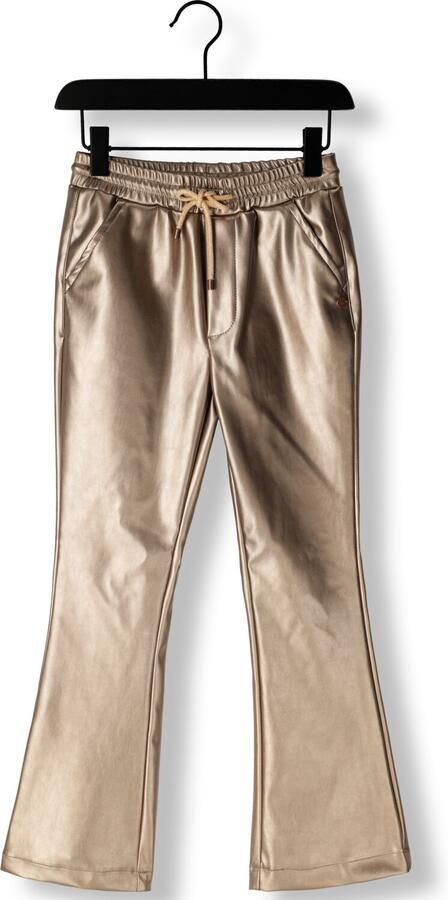 NONO Meisjes Broeken Suna Coated Flared Pants Brons - Foto 4