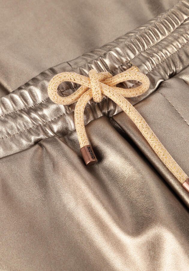 NONO Meisjes Broeken Suna Coated Flared Pants Brons