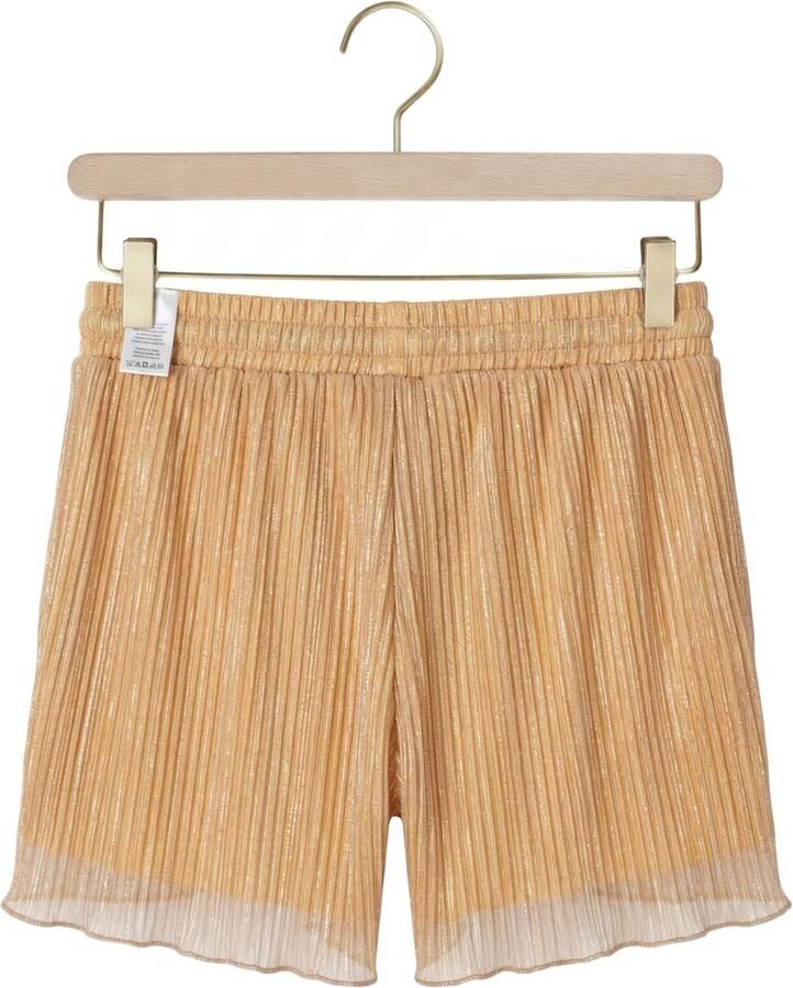 NONO regular waist casual short oranje met glitter - Foto 2