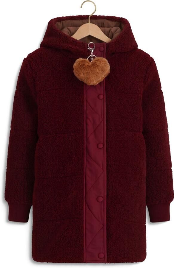 NONO Meisjes Jassen Betty Reversible Winterjacket Bordeaux - Foto 2