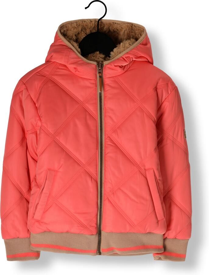 NONO Meisjes Jassen Bomby Reversible Hooded Bomber Jacket Roze - Foto 3
