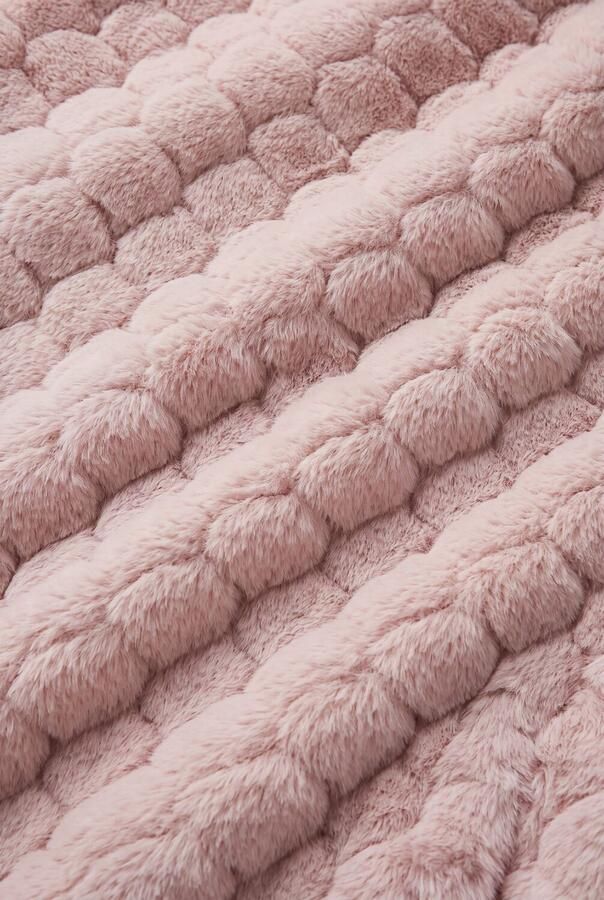 NONO sweatvest lichtroze donkerrood Meisjes Viscose Ronde hals Effen - Foto 3