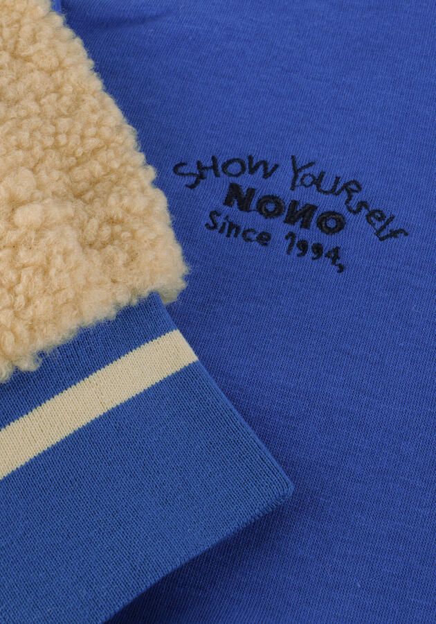 NONO Meisjes Jassen Darsy Furry Varsity Jacket Blauw